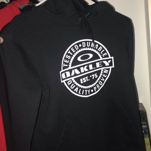 Small Oakley Logo Black Hoodie
